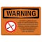 Signmission OSHA WARNING Sign, No Open Flames Or Hot Work In, 14in X 10in Decal, 10" W, 14" L, Landscape OS-WS-D-1014-L-12271 - alternate 1